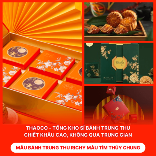 Bánh Trung Thu Richy Màu Tím Thủy Chung