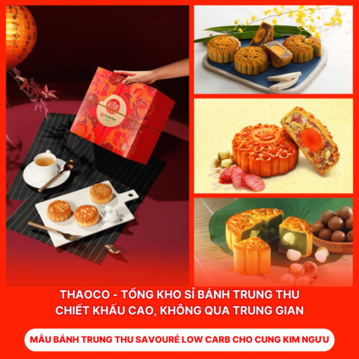 Bánh Trung Thu Savouré Low Carb Cho Cung Kim Ngưu