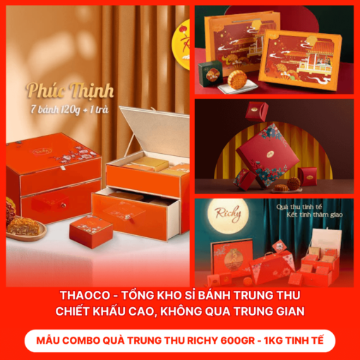 Combo Quà Trung Thu Richy 600gr - 1KG Tinh Tế